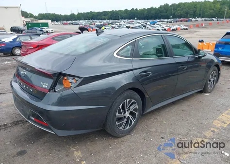 2023 Hyundai Sonata Hybrid Blue из США, поврежденный, VIN KMHL24JJ4PA060255